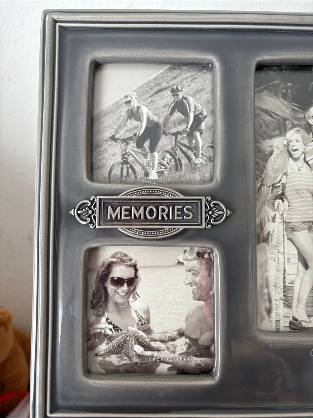 Grassland road -Memories Multi-Opening Gray Photo Frame